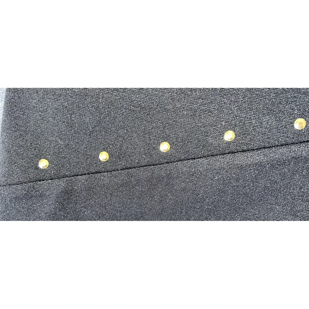 Women's Michael Kors Black Sheath Dress With Gold Grommets. Size 8‎